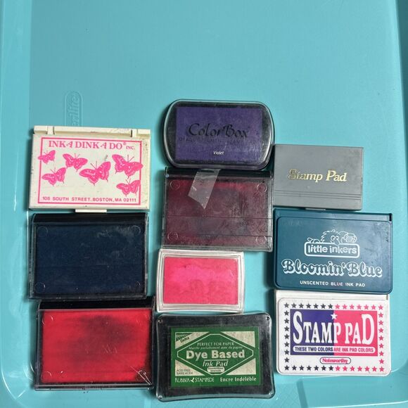 -CRAFT STAMP INK PADS Lot Of 10 - Picture 2 of 4